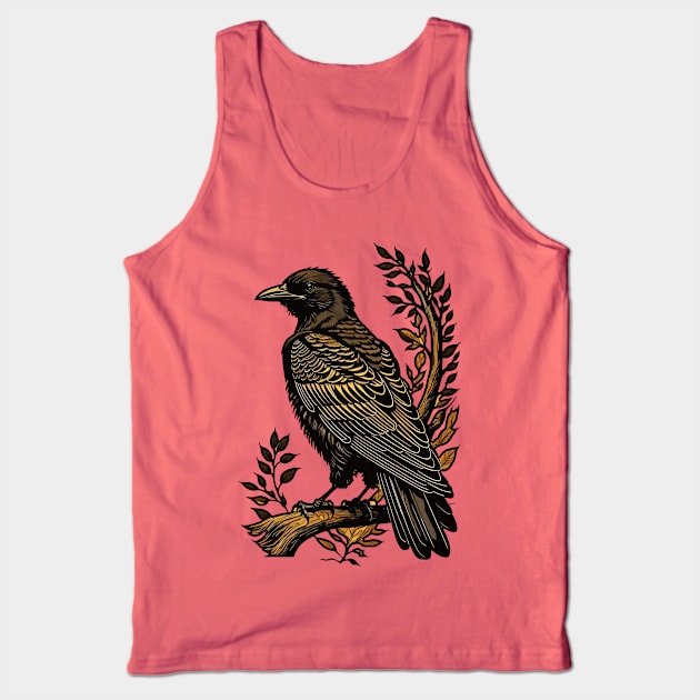 Bird Perched Tank Top by DeathAnarchy